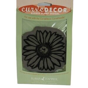 Rubber Stampede Stamps Curve Decor Stamping Art DAISY